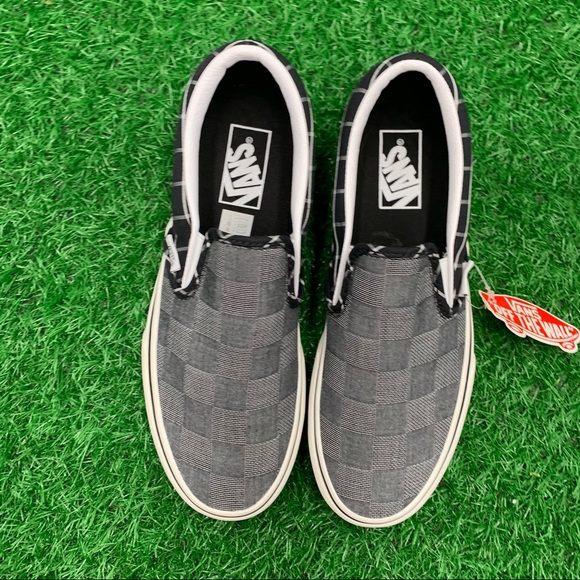 Vans Classic Slip on Platform woven checkerboard - Picture 2 of 7